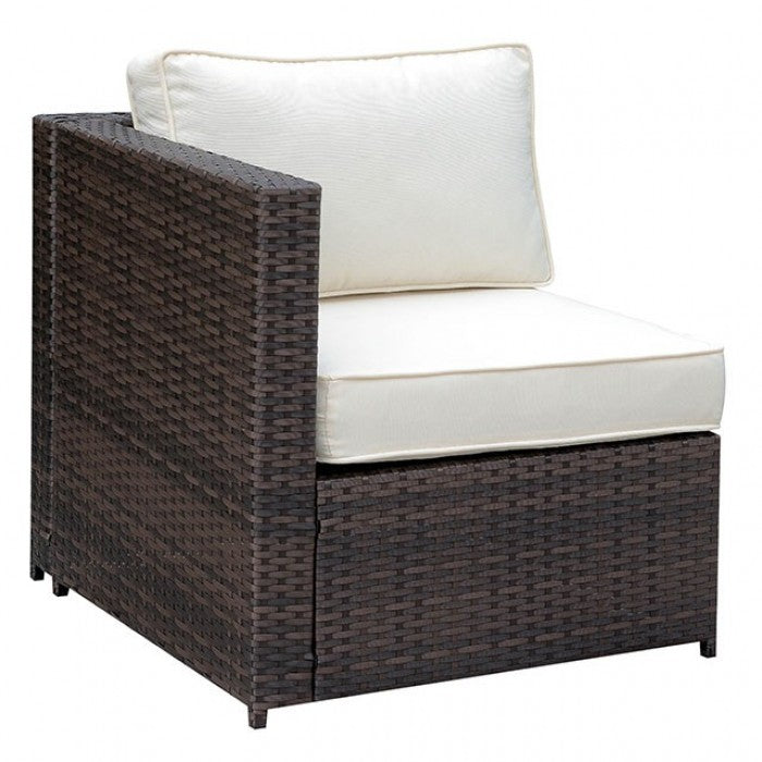 Ilona Left Arm Chair Outdoor Sofa Brown