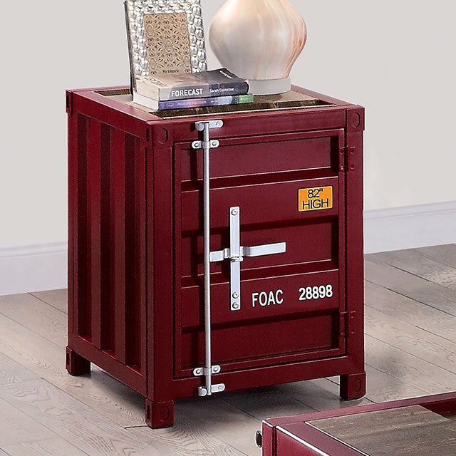 Dicargo Side Table Red