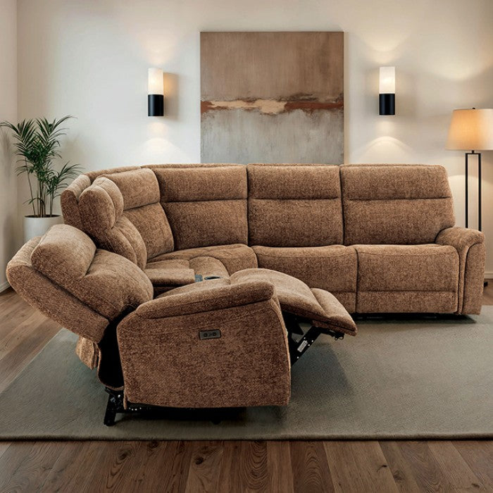 Mattheus Sectional Cypress Brown