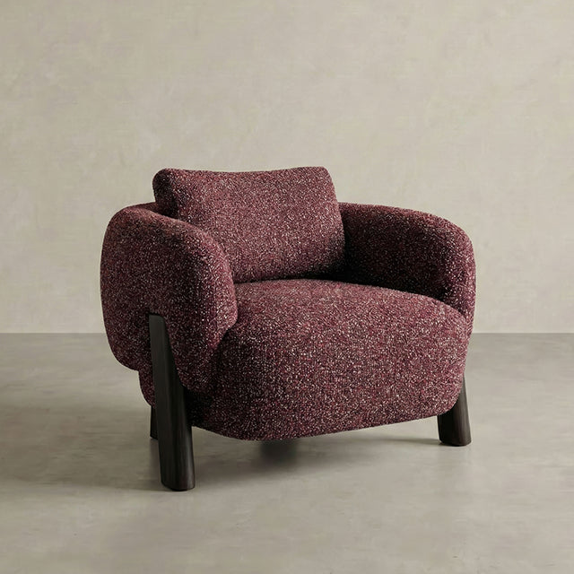 Napa Chair Burgundy Tweed