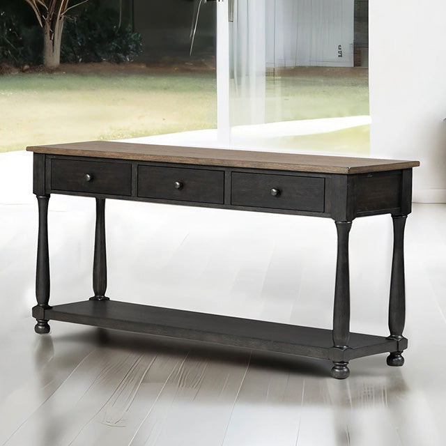 Neue Mills Console Table Weathered Black