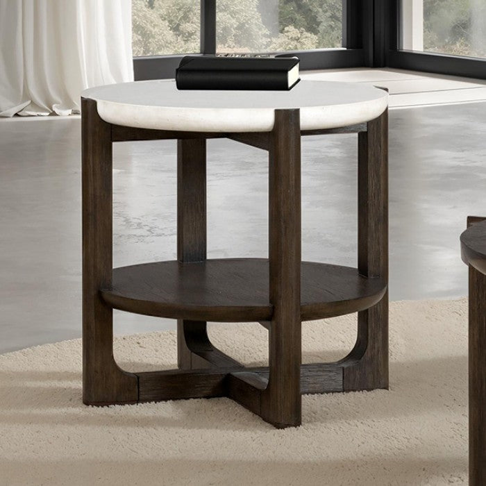 Vellara Side Table Dark Walnut