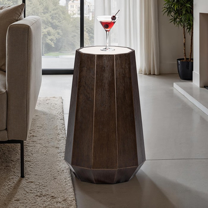 Vellara Side Table Dark Walnut