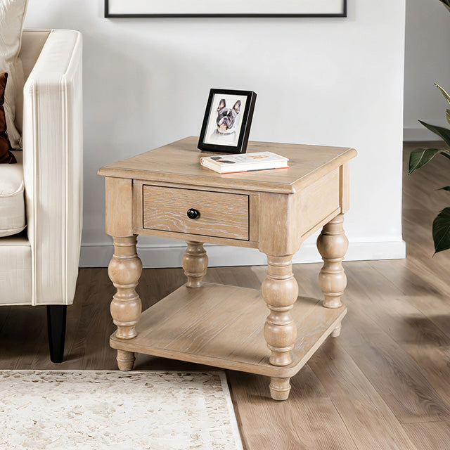 Chesapeake Side Table Light White Wash