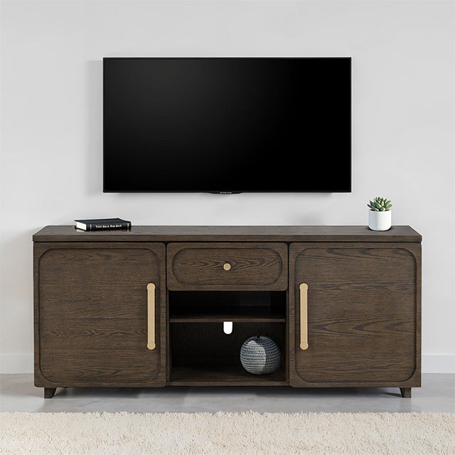 Vellara TV Console Dark Walnut