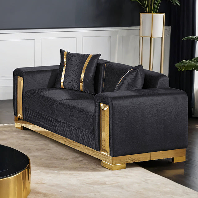 Valdosta Loveseat Black