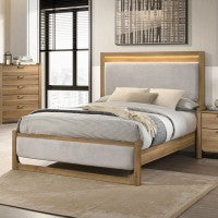 Elinora Bed (Natural) - Queen 4-Piece Set