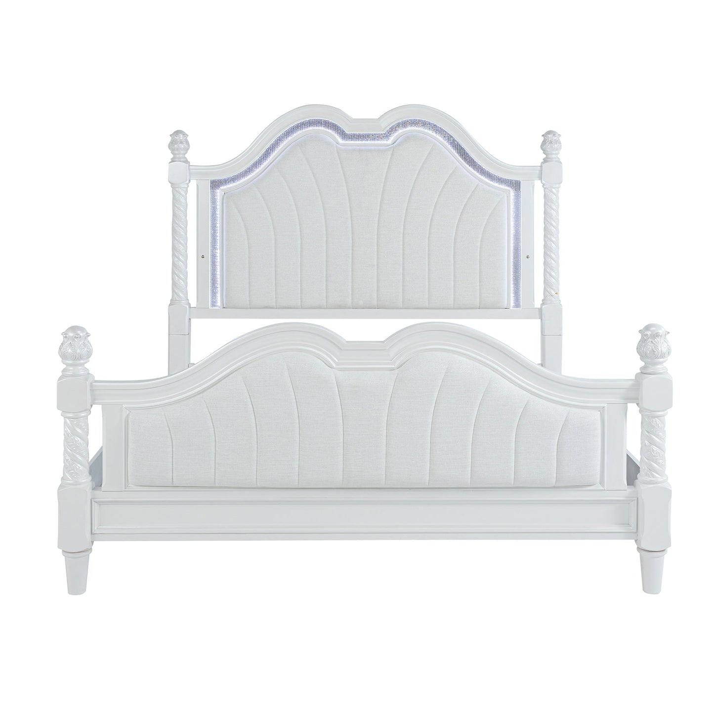Swindon Bed (Pearl White) - Lifestyle 3