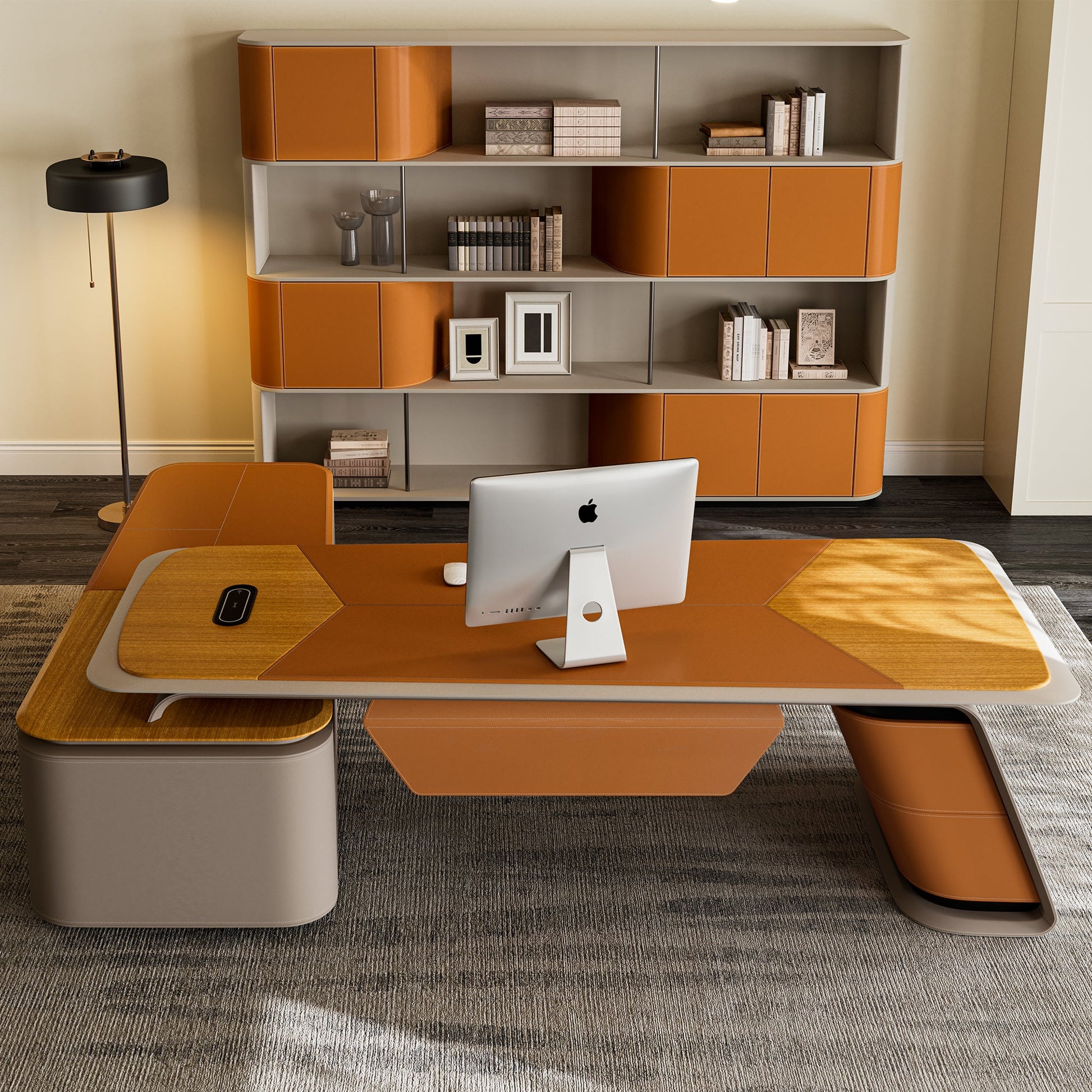 Zen Altair,  Executive Desk & Bookcase