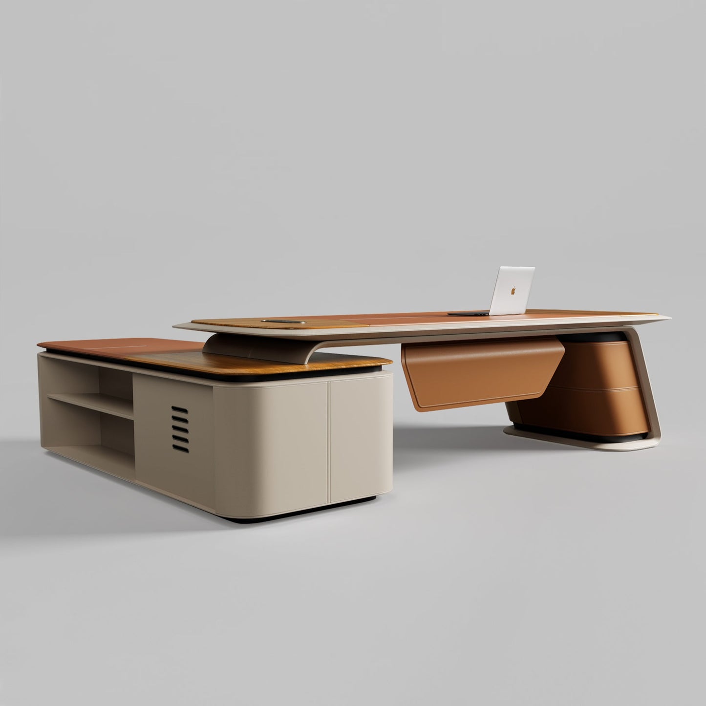 Zen Altair,  Executive Desk & Bookcase