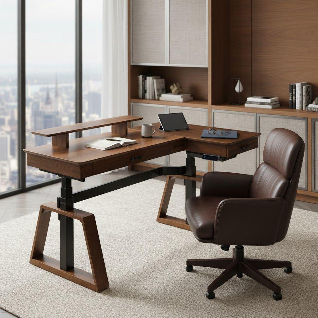 Ark Pro L-Shaped Standing Desk (63"x23")