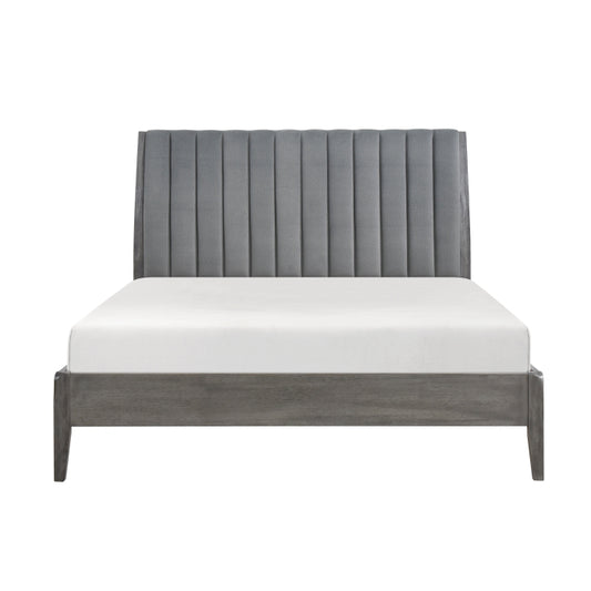 Dade Queen Platform Bed Bed Gray
