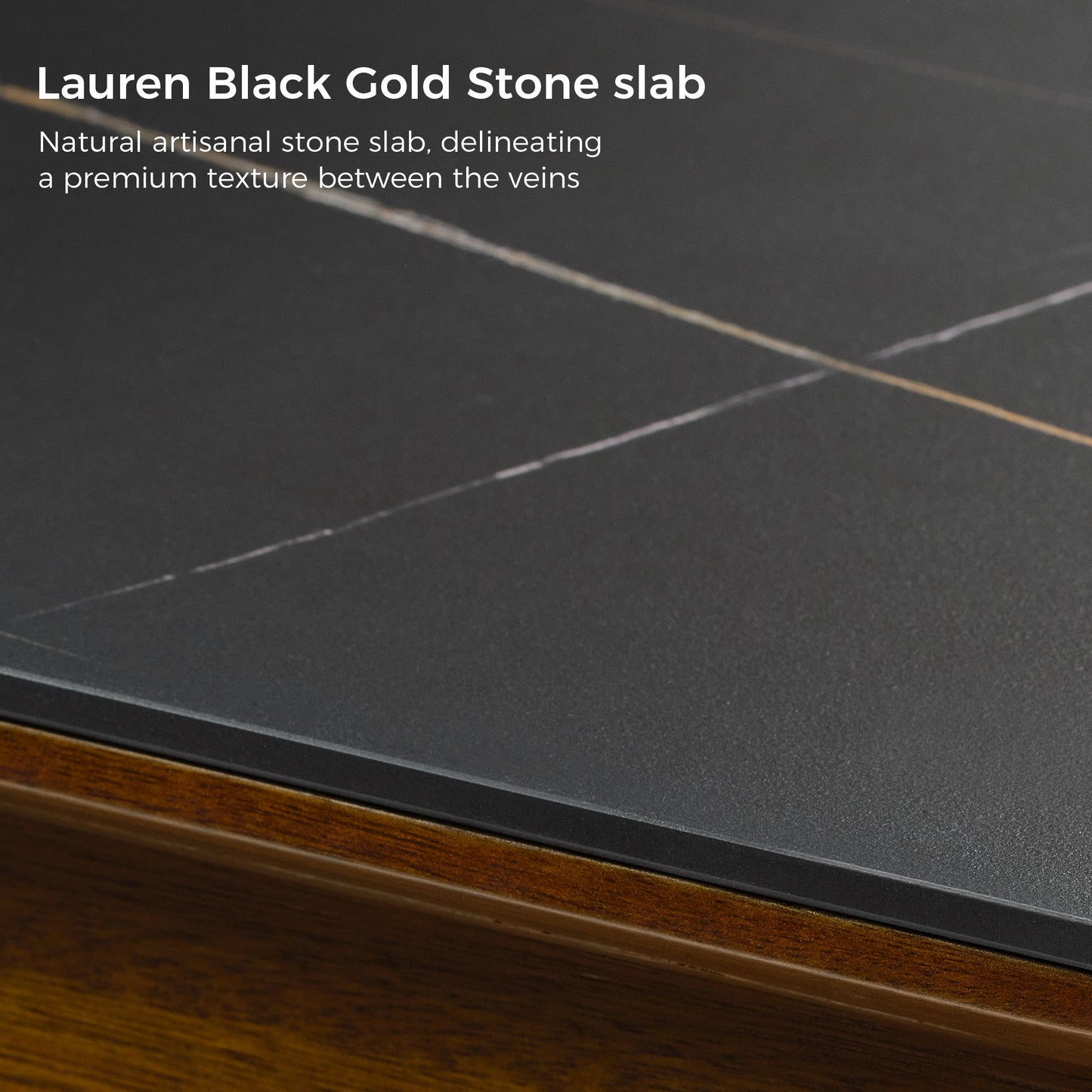 Ark Pro L-Shaped Standing Desk (Sintered Stone, 63"x23")