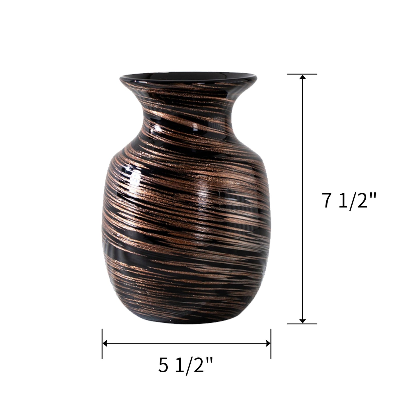 HD-02, 7.5''/9''H, Rustic Vase