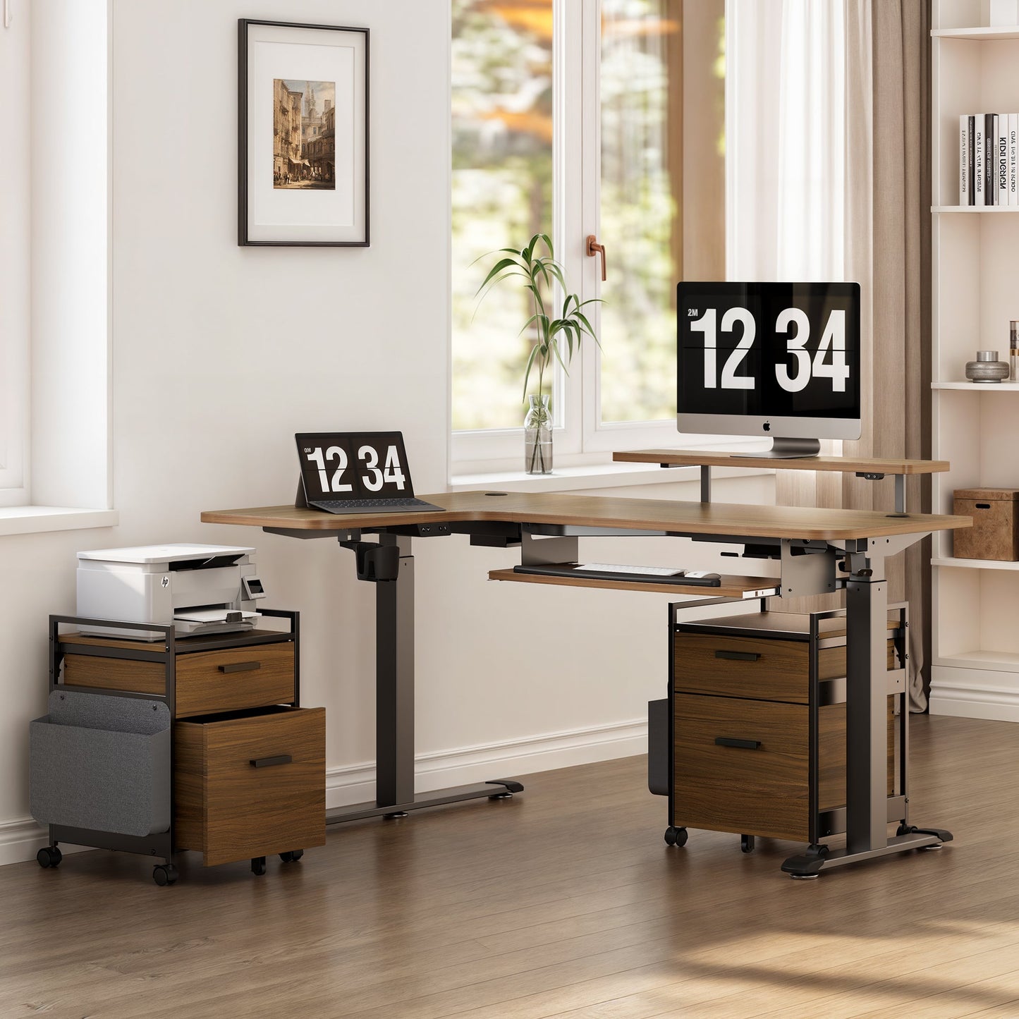 23" Rolling File Cabinet with Drawer