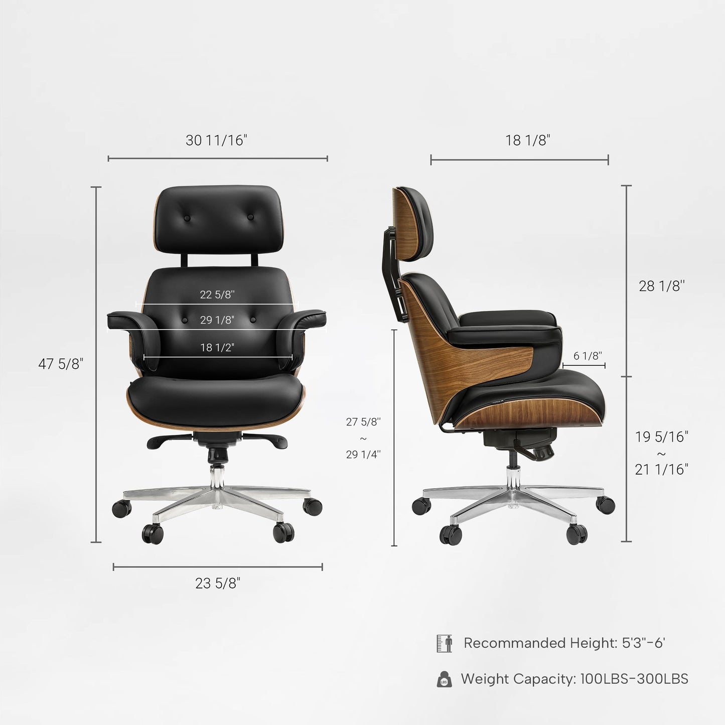 Executive Office Set：Ark EL Standing Desk & Executive Office Chair
