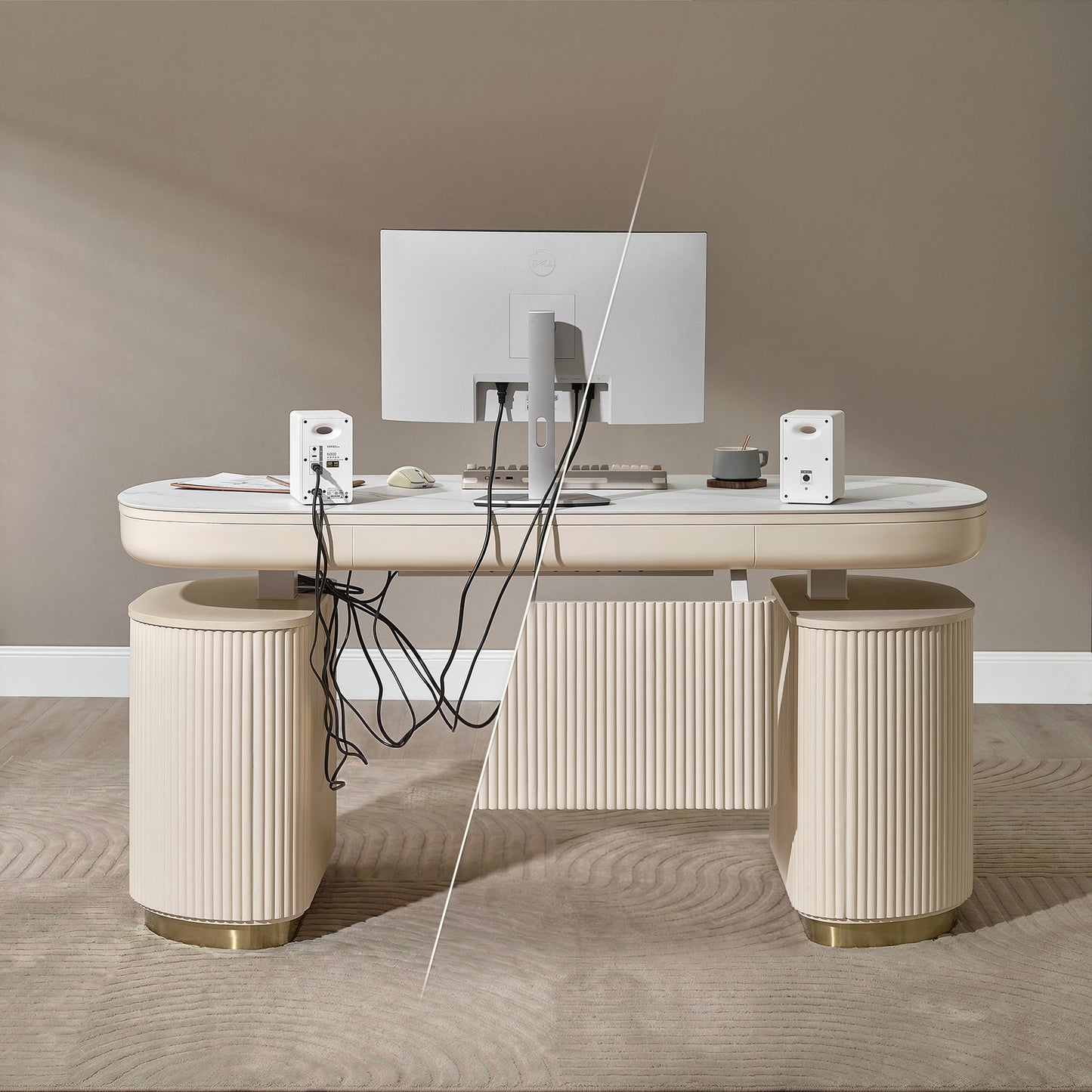 Opal Desk Modesty Panel