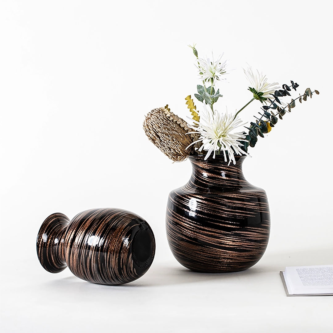 HD-02, 7.5''/9''H, Rustic Vase