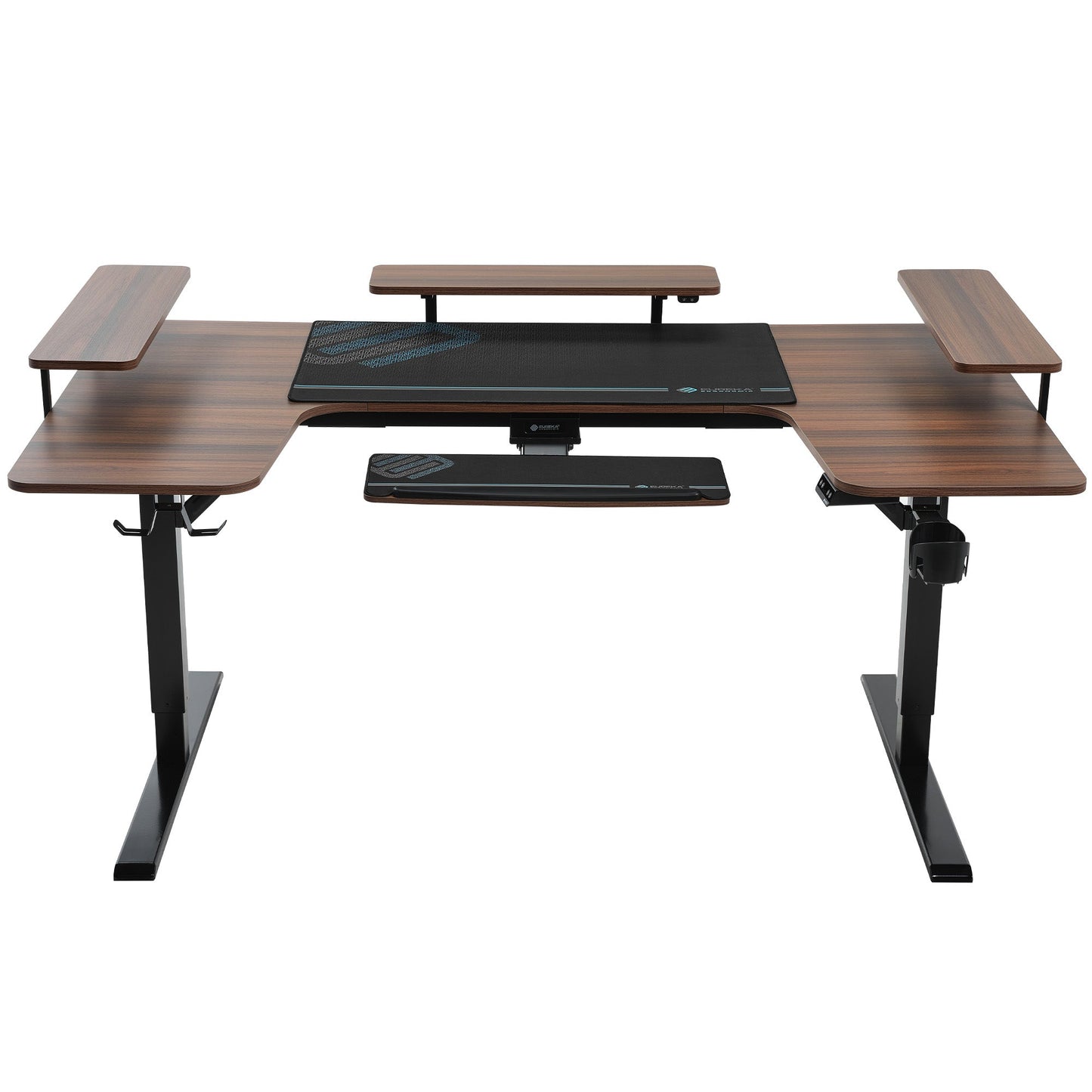 U-Shaped Standing Desk with Accessories Set (74"x23")