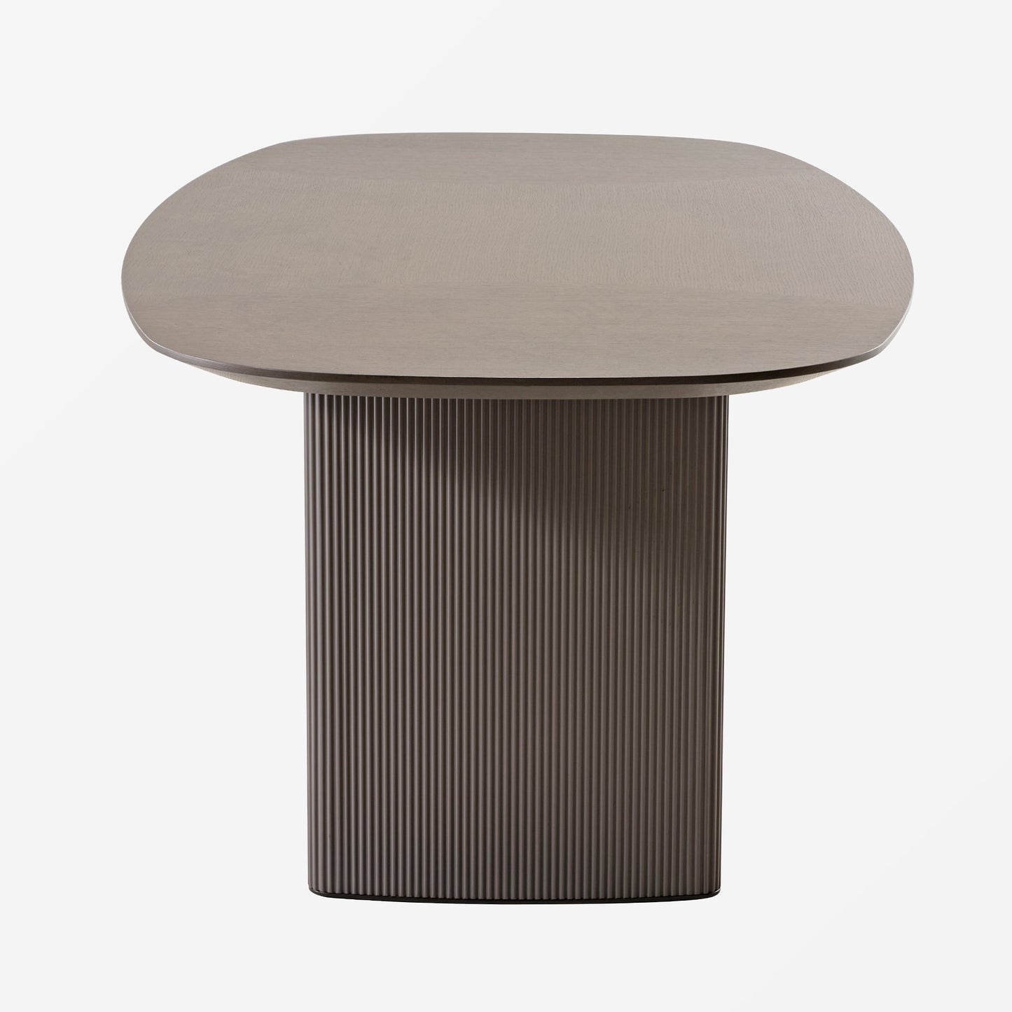 Stella, 86.06" Oval Dining Table, Gray