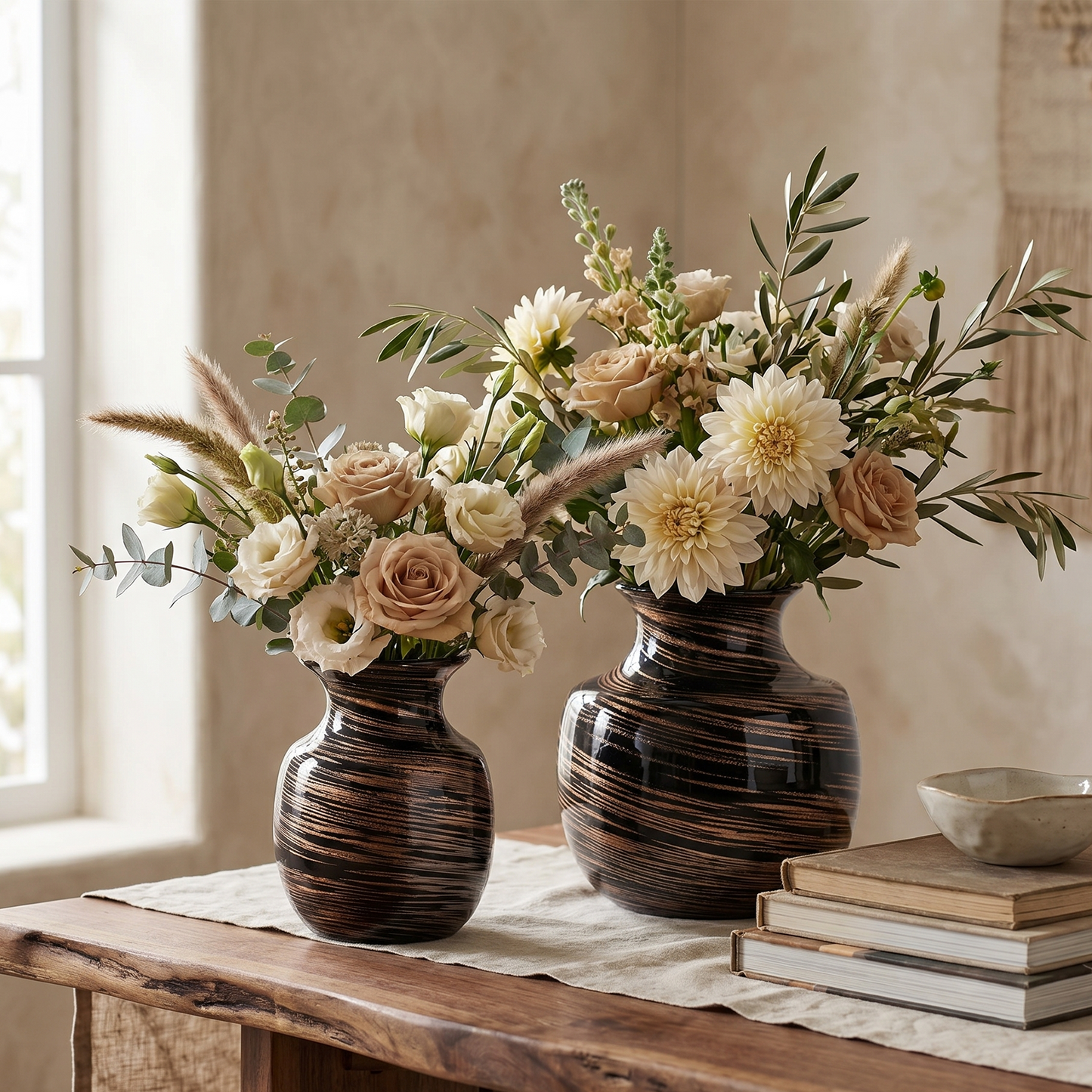 HD-02, 7.5''/9''H, Rustic Vase
