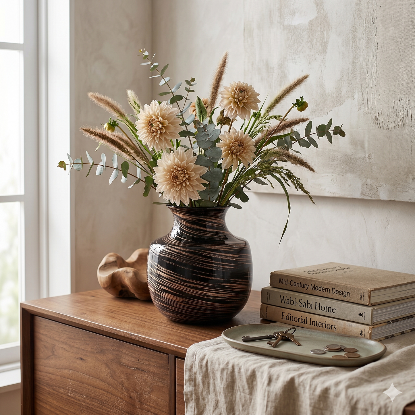 HD-02, 7.5''/9''H, Rustic Vase