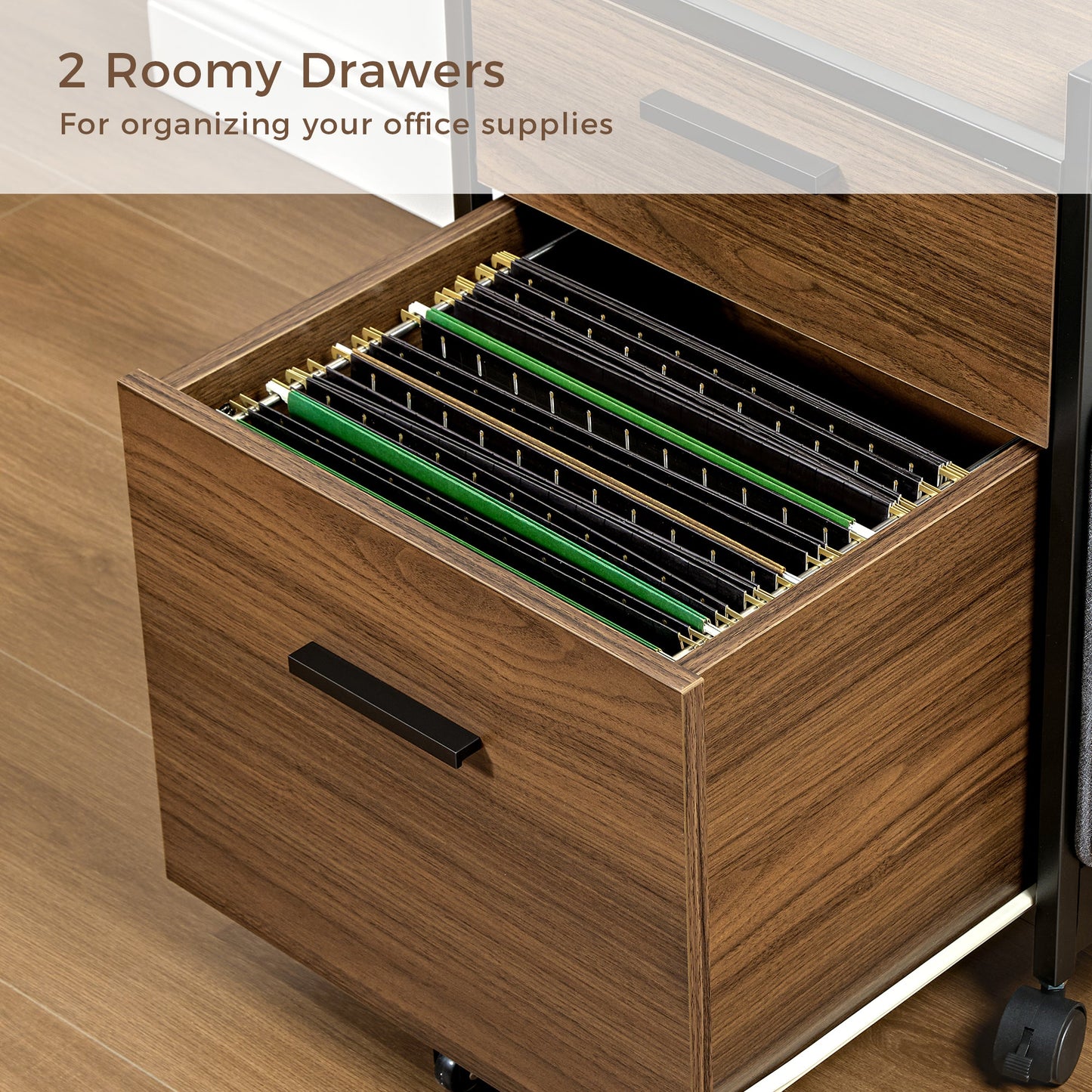 23" Rolling File Cabinet with Drawer