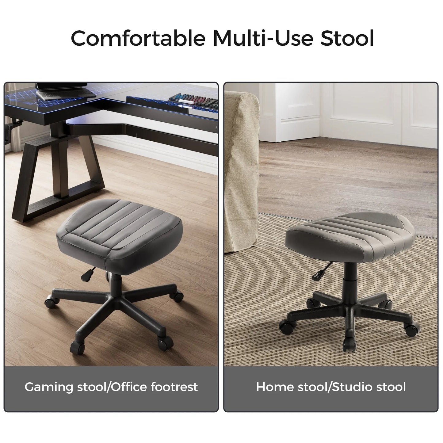 Footstool with Wheels