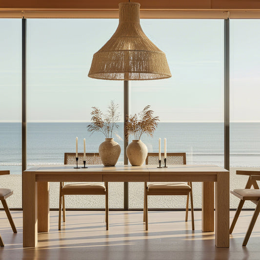 Edora Oak Extendable Dining Table (70.9" -92.5")