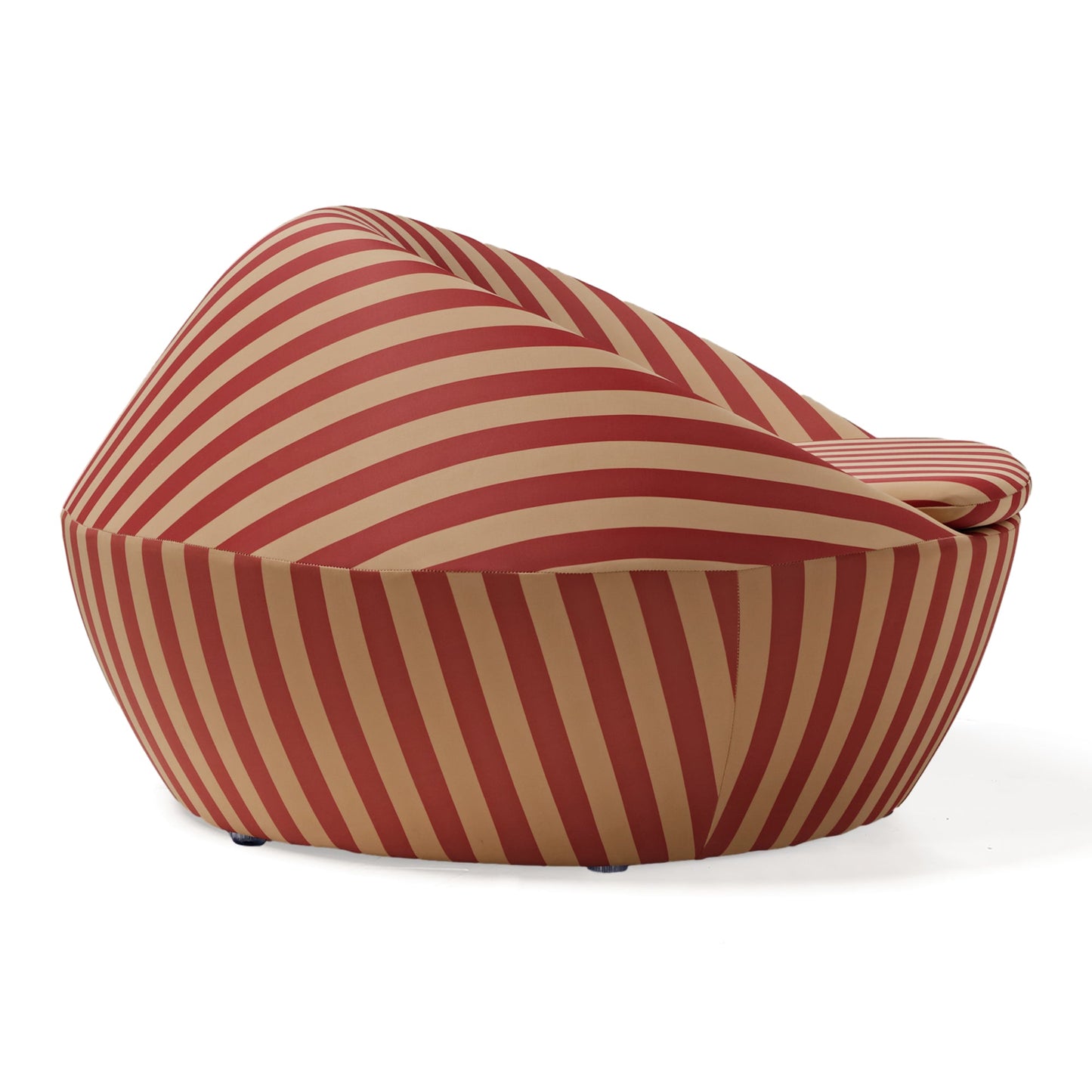 Lounge Chair-Red Yellow & Blue Yellow Stripe