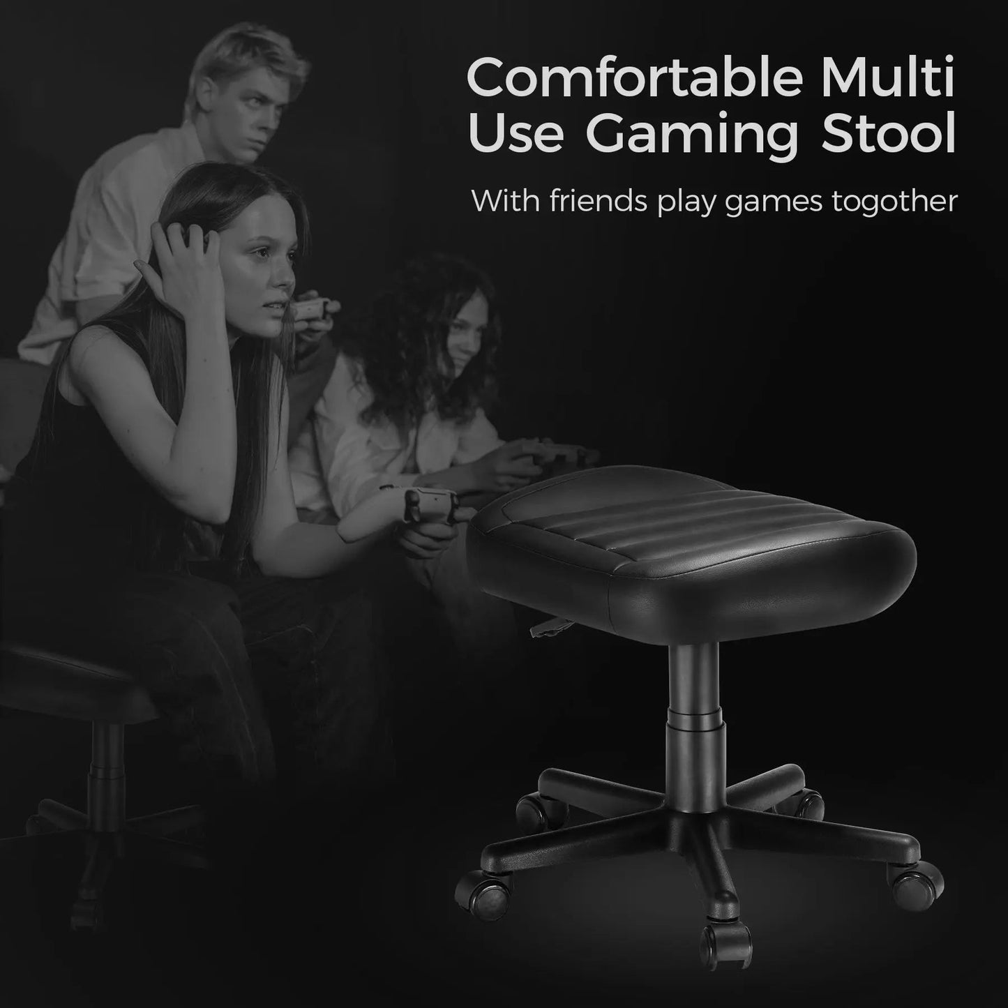 Footstool with Wheels