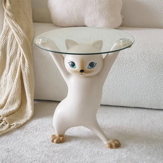 23''H, Enchanting Cat Side Table