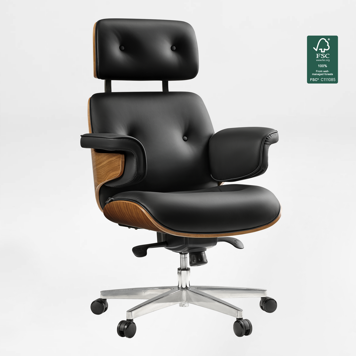 Executive Office Set:  Ark Standing Desk & Premium Executive Chair
