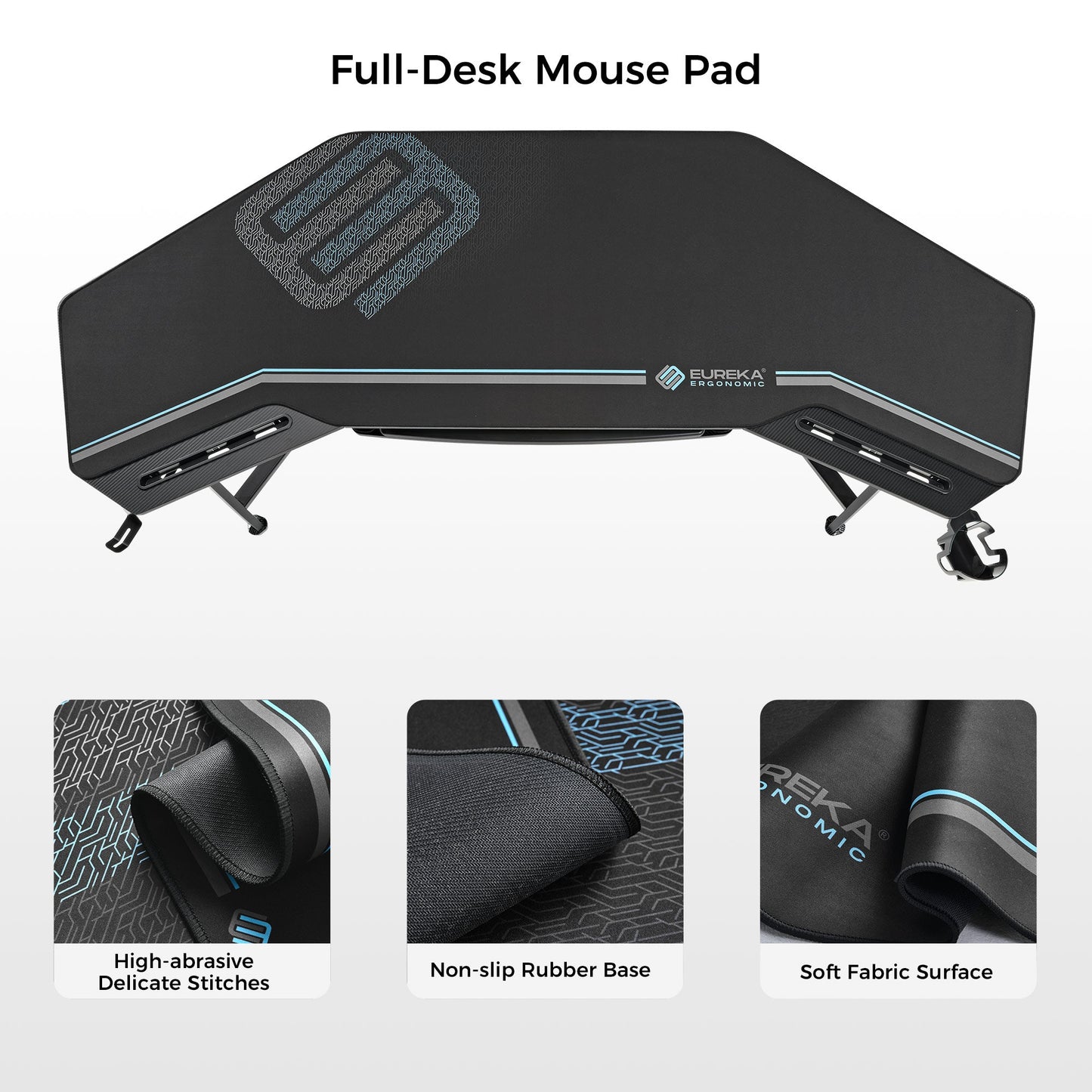 Aero Wing Shaped Studio Desk (73"x23")