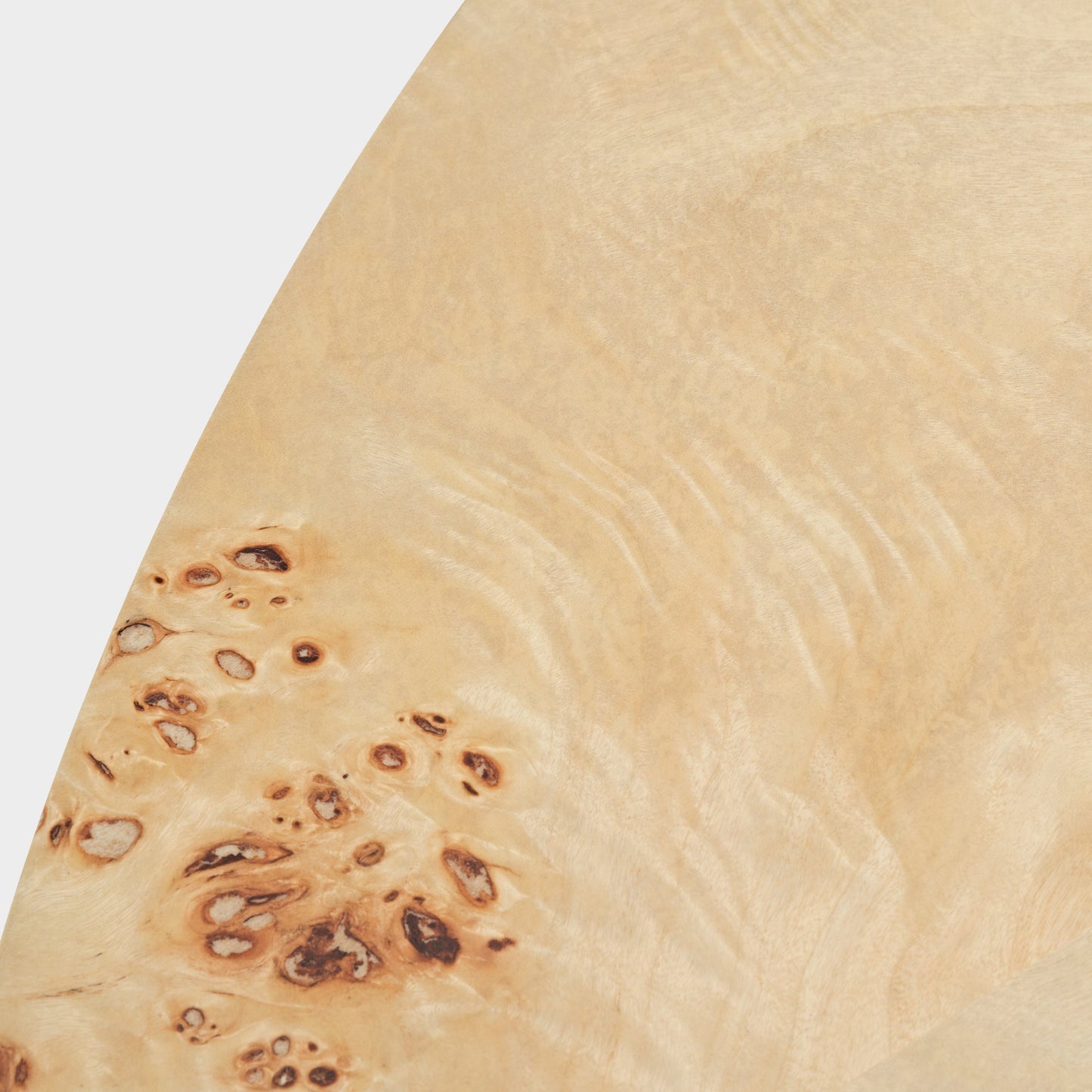 43" Birch Wood Veneer Coffee Table Set of 2
