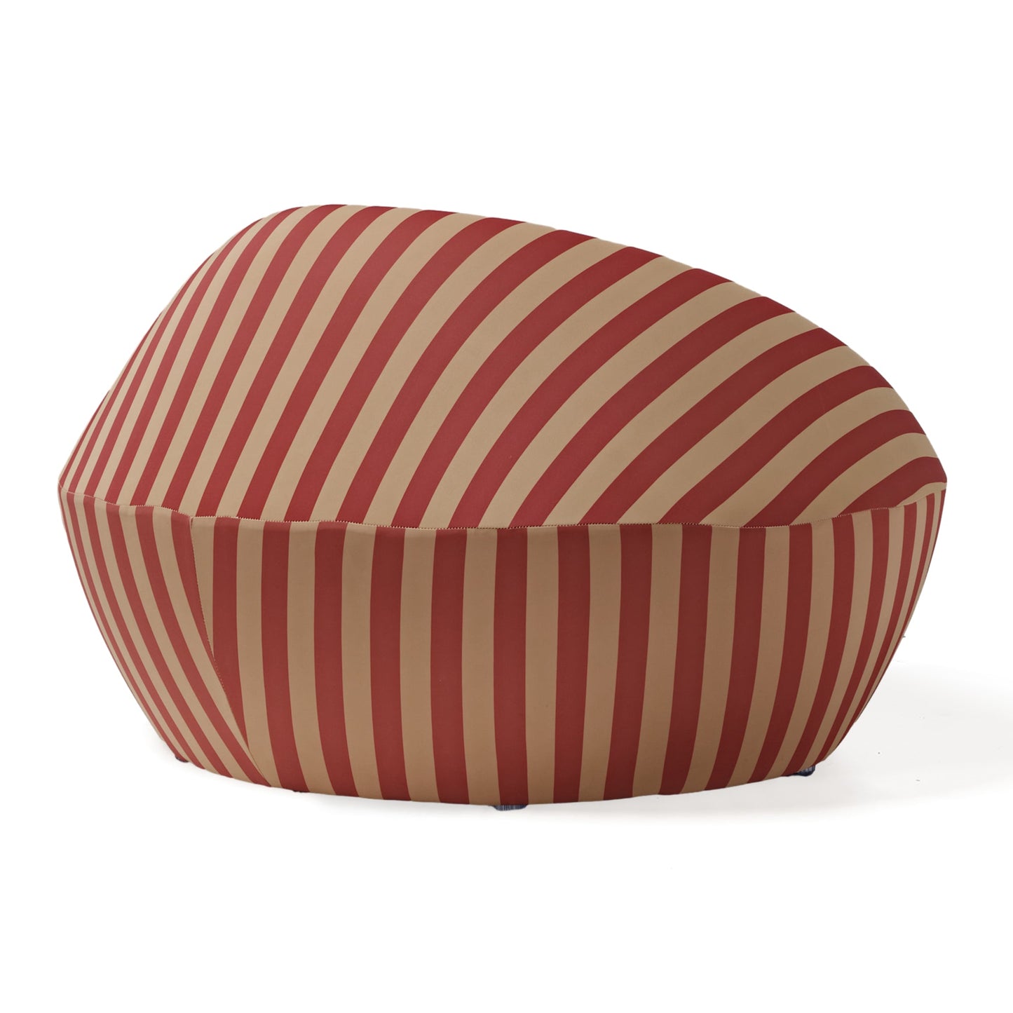 Lounge Chair-Red Yellow & Blue Yellow Stripe