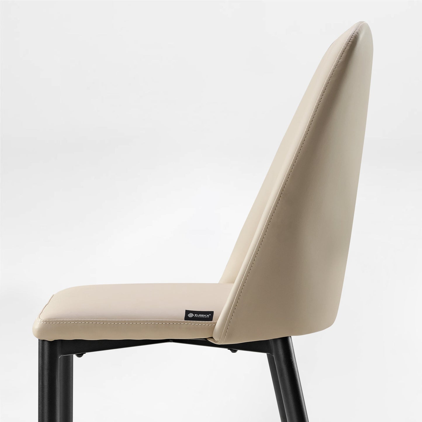 Chester, Upholstered Dining Side Chairs Set of 2, Off-white