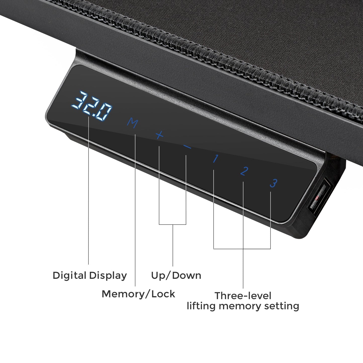 Aero Pro Wing Shaped Standing Desk (63"x23")