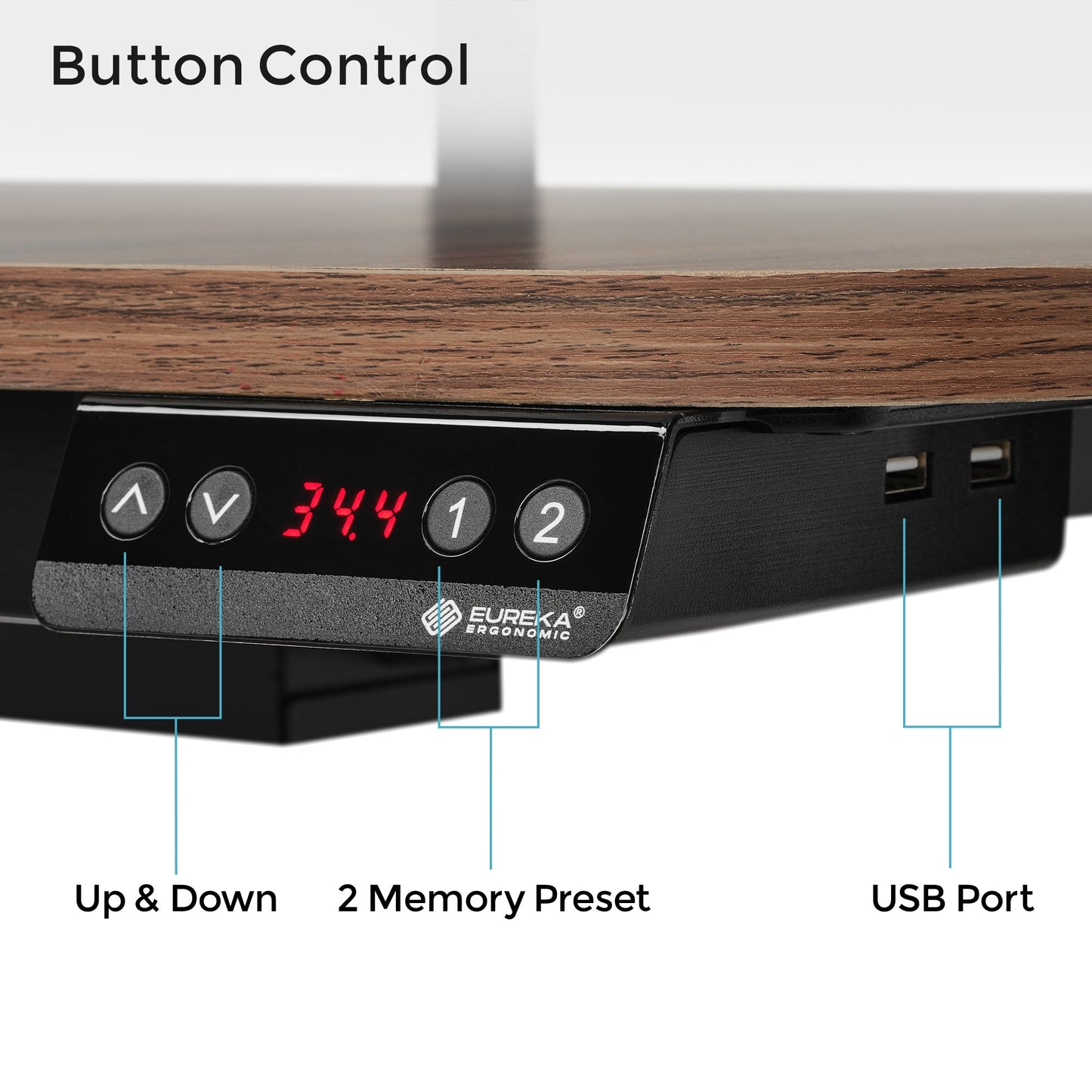 U-Shaped Standing Desk with Accessories Set (74"x23")