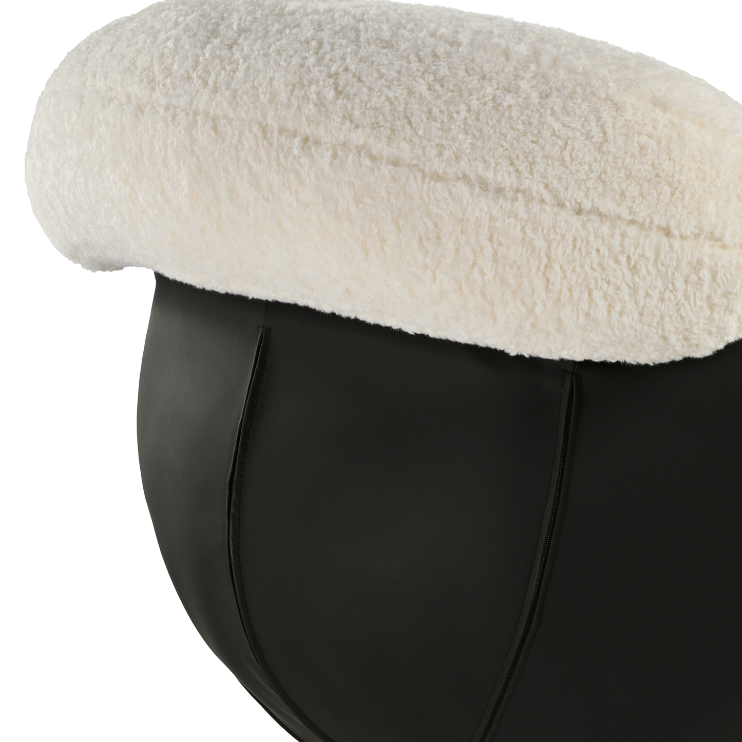Cara, Modern Comfy Swivel Lounge Chair, White