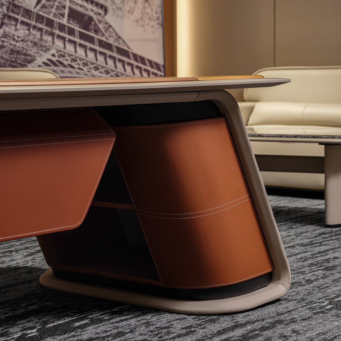 Zen Altair,  Executive Desk & Bookcase