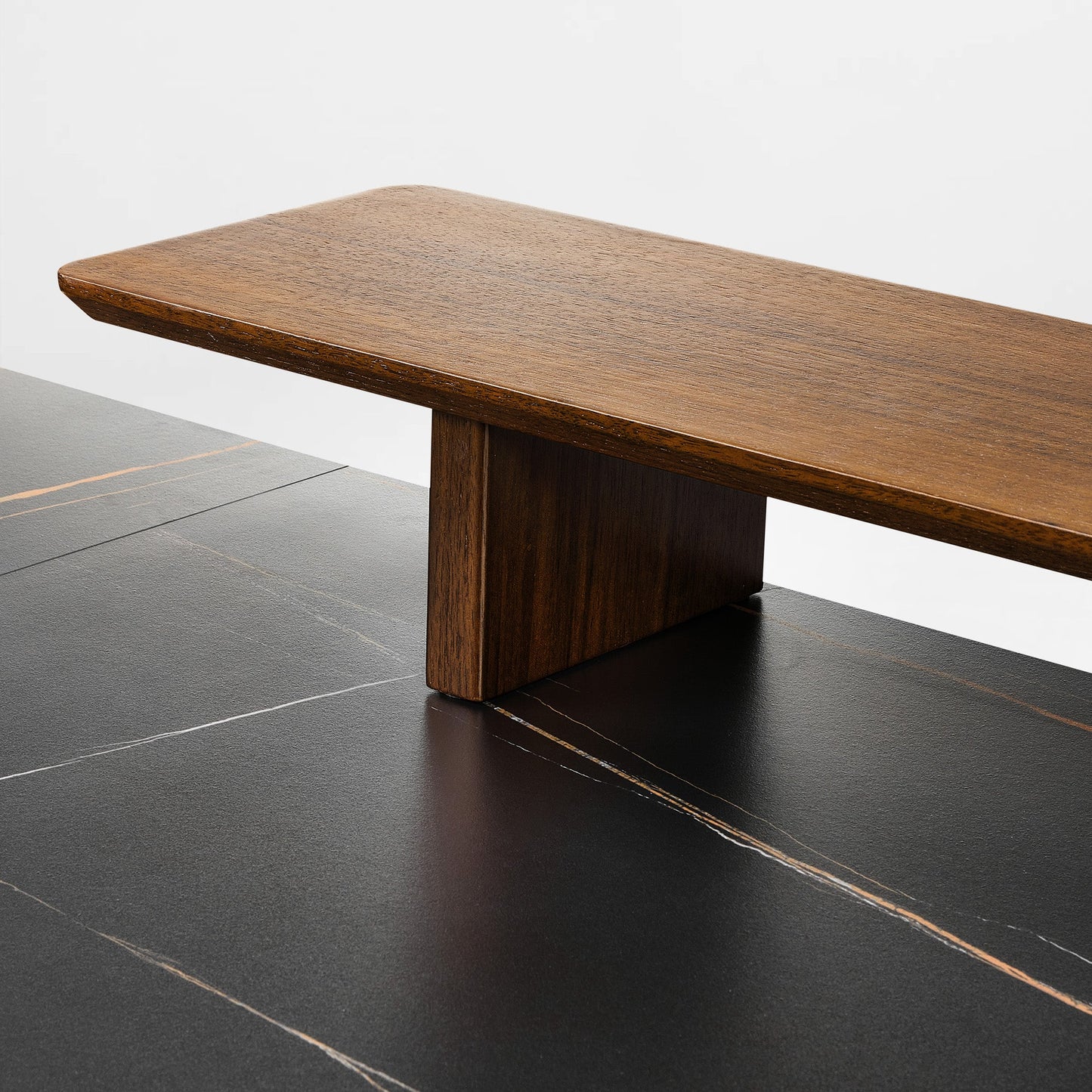 Ark Pro L-Shaped Standing Desk (Sintered Stone, 63"x23")