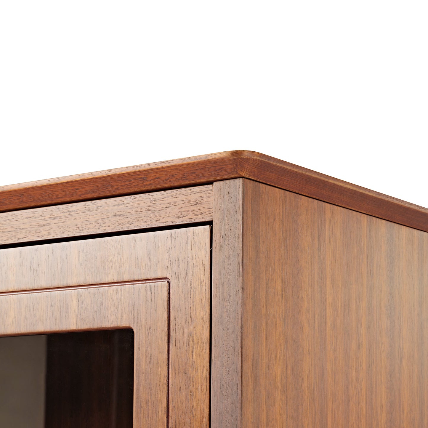 72'' Storage Bookcase with Doors and Shelves, Walnut