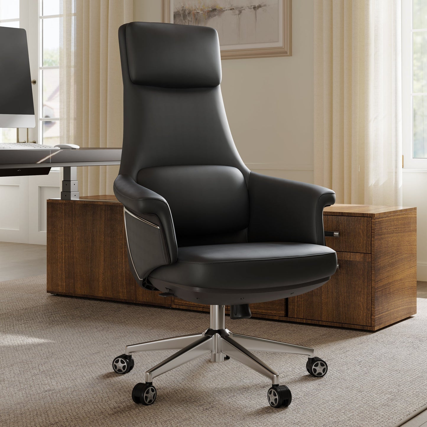Royal Renee, Microfiber Leather Executive Office Chair