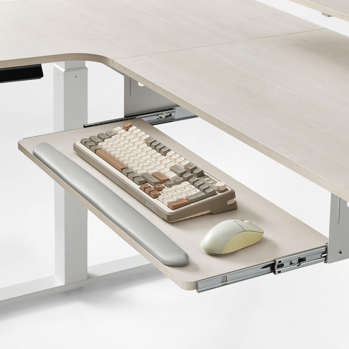 L-Shaped Standing Desk with Accessories Set (60"x23")