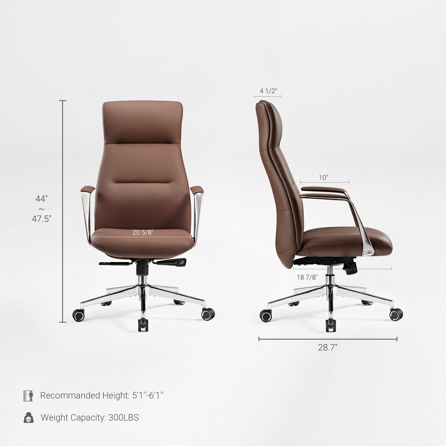 Executive Office Set: Ark SWS Pro Standing Desk & Executive Office Chair