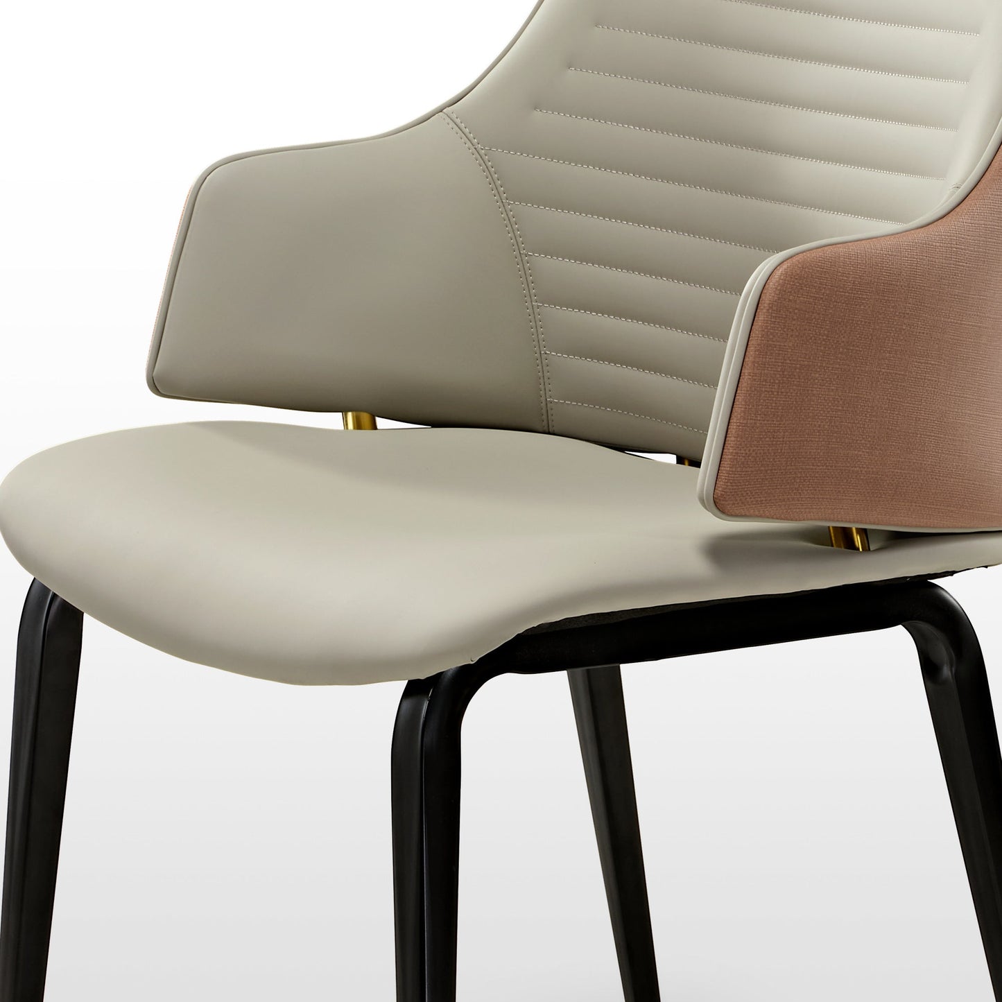 Juliet, Dining Arm Chairs Set of 2, Brown/Blue