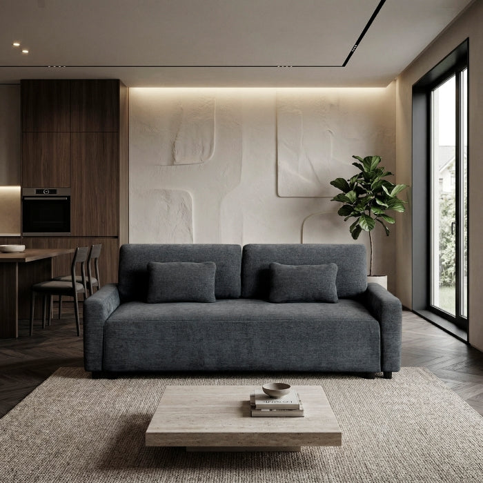 Cumulus Convertible Queen Sleeper Sofa with USB Charging Ports