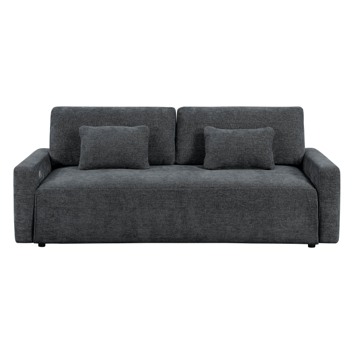 Cumulus Convertible Queen Sleeper Sofa with USB Charging Ports