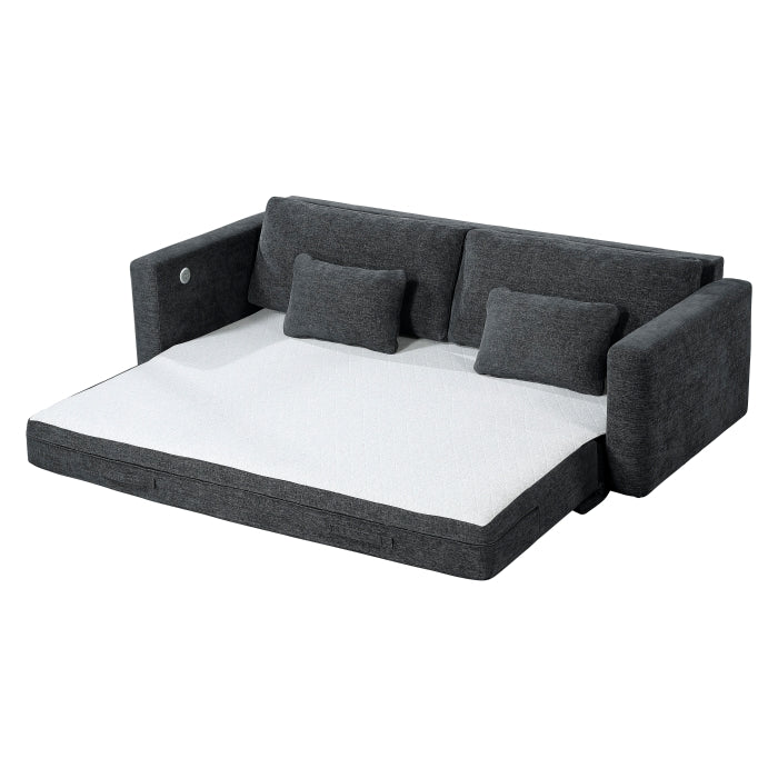 Cumulus Convertible Queen Sleeper Sofa with USB Charging Ports
